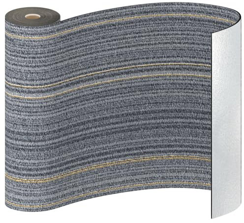 WIFEA Vinyl Flooring Roll - Navy Blue, 23.6 W x 118 L / 19 Sq.Ft, Simulated Carpet Texture, Waterproof, Peel and Stick Floor Tiles