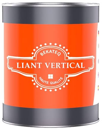 PU Liant vertical + couche de fond pour tapis de pierre, 1kg incolore I Polyuréthane renforçant le gravier pour supports verticaux I Revêtement en résine PU pour mur, escalier, socle BEKATEQ BK-633