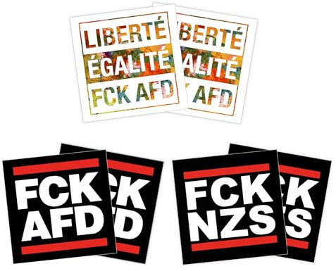 FCK AFD, Liberté, FCK NZS Paket (30 oder 300 Stück) 7,4cm x 7,4cm (300 Stück)