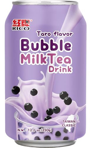 RICO - Thé au lait à bulles Taro - 1 X 340 ML