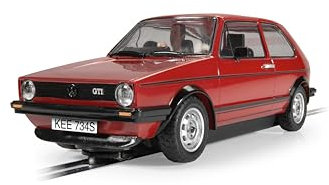 Scalextric C4490 1:32 Volkswagen Golf GTI Mk.I Rot - Slotcar, Rennbahn, Auto für Rennbahn, Rennbahnauto, Rennbahn, Kinderspielzeug, Zubehör für Rennbahnen