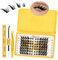 Kit de 84 grappes de cils QUEWEL 10-16 mm Ensemble de grappes de cils Fox Eye, cils moelleux avec pince à cils Lash Bond et Seal pour débutants (Fox-Kit-B）