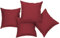 chilly pilley® Gartenkissen Wasserfest Dekokissen Set Sofakissen Rückenkissen Indoor-Outdoorkissen 4er Set 50x50 dunkelrot
