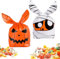 Halloween Süssigkeiten Beutel 100 Stück, Halloween Candy Tüten, Halloween Süßigkeiten Taschen, Halloween Süßigkeiten Tüte, Halloween Candy Taschen, Bonbon Tüten für Halloween Party Liefert (B)