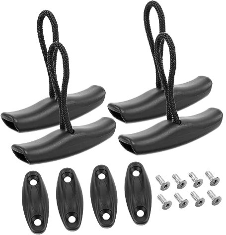 Happyyami 4set Plastic Kayak Handles Carry Handles and Cord for Kayak Gear and Boat Accessories and Canoe Accessories Use