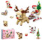Weihnachten Bausteine Set, Mini Adventskalender 2024, Bauklötze Spielzeug, Mitgebsel Kindergeburtstag, Spielzeug Ab 4 Jahre, Weihnachtsgeschenke (Hirsch)