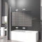 Duschwand für Badewanne 140x140 cm 3-teilig Faltbar Weiß Aluminiumrahmen Schwarz Gestreift Badewannenfaltwand 6mm ESG Glas Nano Beschichtung Duschtrennwand