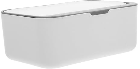 Homoyoyo Feuchttücher Aufbewahrungsbox mit Deckel aus Abs Tragbar und Multifunktional Weiße Tisch Taschentuchbox für Zuhause und Büro Staubdicht und Stilvoll