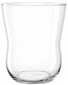 LEONARDO HOME VITA Windlicht • 1 Stück • Elegantes Kerzenlicht • für drinnen & draußen • harmonische Lichtquelle • sanft geschwungene Form • vielseitig einsetzbar • Höhe 24,5 cm • klar • 044069