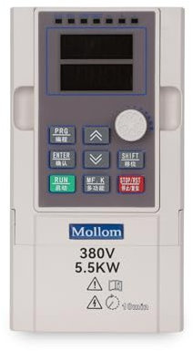 Mollom VFD 5,5KW 7,5HP 13A 380V Entrée Monophasée ou Triphasée vers Sortie Triphasée 0-3000 Hz Variateur de Fréquence Inverter pour Contrôle de Vitesse de Moteur de Broche CNC