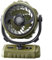 ZYWUOY Ventilador para exteriores de 6 pulgadas, ventilador de camping con luz LED, ventilador de pie con control de 100 velocidades, oscilación automática de 270 grados, para picnic en casa (verde)