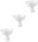 Cabilock 3 Pz macedonia di frutta Coppa per frutta coppetta dessert Coppa per dessert da cocktail Coppa per budino mini tazze tazza coppa gelato porta gelato con piede ceramica bianca