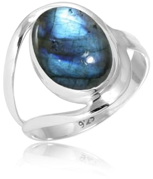 925 Sterling Silber Ring Amathyst Cab Ring Natur Edelstein Handarbeit 10x12mm Oval Damen Ring Geburtsstein Boho Stil Feinschmuck NH03-P
