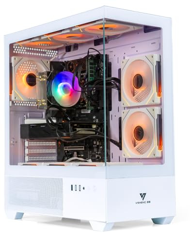 HERB GARDEN USA Pre-Built Gaming PC Desktop Computer – Xeon i7 E5 Up to 3.60GHz, RX580 8GB,16 GB RAM,512GB SSD,1TB HDD,Wi-Fi 6 & Bluetooth 5.4, 9× ARGB Fans, Windows 11,Home or Office PC