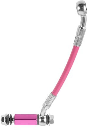Gatuida Rallonge de Flexible de Frein Hydraulique Moto 15 Cm Raccord Double Banjo Rose, Adaptateur Étanche pour Conduite de Frein, Kit de Montage Boulons Banjo, Compatible Motocross