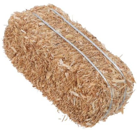 AMUSLESUR Mini Fardos de Paja Artificial para Decoración de Mini Pajares y Manualidades, Tamaño Pequeño, Accesorios para Mascotas Pequeñas y Fiestas del Oeste