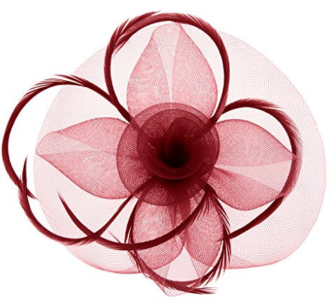 Blumen Fascinator, Braut Patei Kopfschmuck, Garn Braut Haarschmuck, Hochzeit Haar Clip Hut Stirnband, Haarclip Hairpin Haarband für Party Kirche Hochzeit