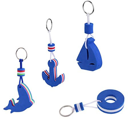 Sharplace 4 Pièces Porte-Clé Flottante Accessoire de Clé Porte-Clés de Nautique