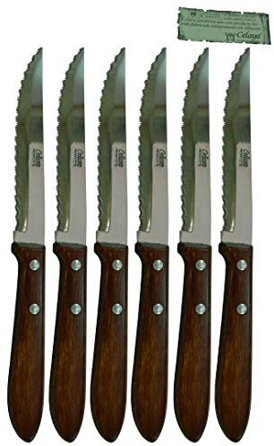 Cuchillos de mesa Madera Celaya Sierra Lote 6 Uds.