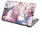 TaylorHe 13-14 inch Laptop Skin Vinyl Decal with Colorful Patterns and Leather Effect Laminate MADE IN England Pink Blue Abstract Painting