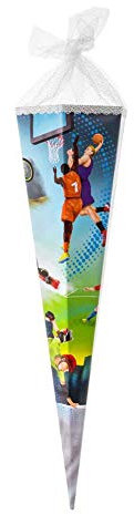 goldbuch Sport Schultüte Zuckertüte Basketball Skate Einschulung Schulanfang: Größe: 85 cm 6eckig
