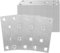 30 placas perforadas escuadras metalicas para fijación de acero inoxidable 80 x 40 x 2 mm, placas de fijación escuadra para fijación y reparación de muebles, color plateado