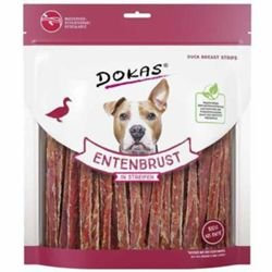 Dokas Dog Entenbrust in Streifen für Hunde - 6 x 500g