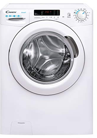 Candy Smart CS 1482DE-S, Lavadora 8Kg, 1400rpm, Planchado fácil, 5 programas rápidos, Wi-Fi&Bluetooth, 61dba, Clase A+++, Blanco