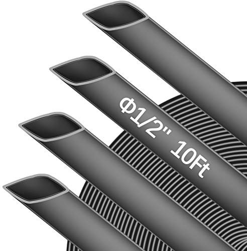 Pointool Wire Heat Shrink Tubing-1/2 Heat Shrink Tube Wire Shrink Wrap Electrical Waterproof Automotive Marine Heat Shrink Wrap Tubing Assortment with Adhesive Lined for Wires, Length 10Ft