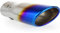 Auspuffblende Endrohr Endstück Auspuffendrohr Edelstahl Rund 90 mm BLAU für Auspuffrohr 48-66 mm UNIVERSAL Neu MT007BLC