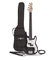 Gear4music Bass Guitar 3/4 Size Black with Gig Bag and Cable