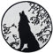 Finally Home Heulender Wolf Patch zum Aufbügeln | Biker Patches, Lone Motorrad Bügelbild, Motorradjacke Aufnäher