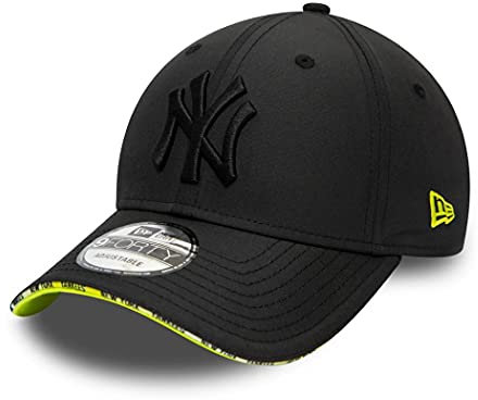 New Era New York Yankees Cap MLB Basecap 9Forty verstelbar Baseball Snapback Kappe Pipe Pop schwarz - One-Size