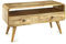 Elm home and garden 90cm Wide Solid Wood Tv Video Unit Stand 2 Drawers And Shelf (Light)