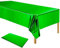 ELECLAND Grüne Kunststoff-Tischdecke, grüne Folie, rechteckig, metallisch-grün, St. Patrick's Day-Tischdecke für Geburtstag, Weihnachten, Party, St. Patrick's Day-Dekorationen, 137,2 x 274,3 cm