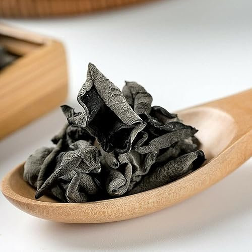 HELLOYOUNG Thé en sachet de Champignon noir sec du nord-est chinois de 250g, Végétarien, 1 sachet de 250g