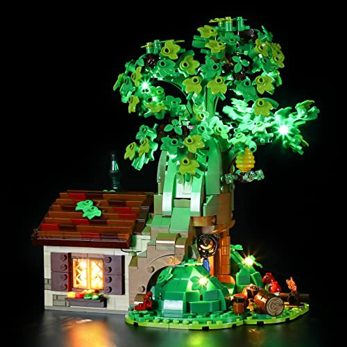 GEAMENT Set di Luci LED Compatibile Con LEGO Idee Winnie the Pooh – Kit Di Illuminazione per Disney 21326 Modello da Costruire (Modello di mattoncini non incluso)