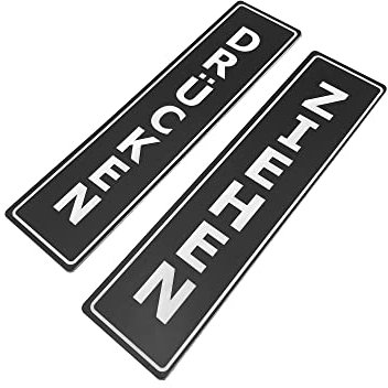 Ziehen Drücken Schild ¦ Schwarz und Weiß ¦ Türschilder für Geschäfte, Restaurant, Bar, Hotel, Schule, Café ¦ 1,5 mm dickes Acryl Material ¦ langlebig ¦ reißfest ¦ Ziehen und Drücken ¦ (Schwarz Weiss)