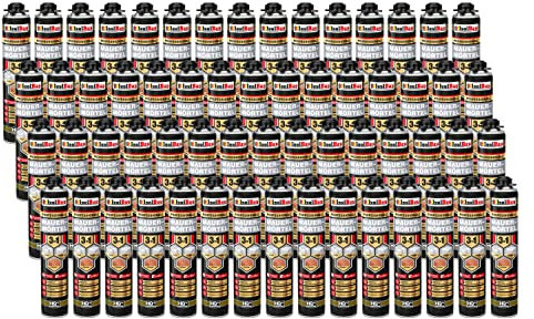 Mousse adhésive 3 en 1 pour mortier de maçonnerie 60 x 750 ml