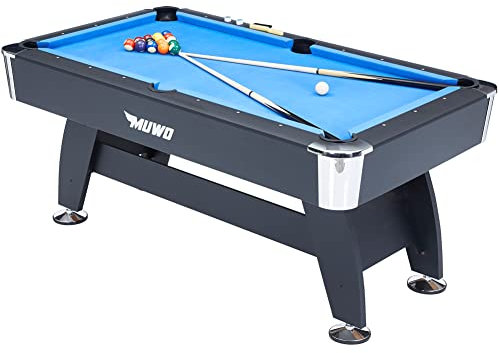 MUWO Winner Pro Billardtisch 183x102x81 cm (Blau)