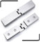 Duschtürscharniere, Drehscharniere, 2er-Pack Glastürscharniere Aus Edelstahl 304, Helle Silberne Lange Stange, 180°-Einweg-Glasclip Für Badezimmer, 8–12 Mm Schwingtür-Duschscharniere,Picturesque23