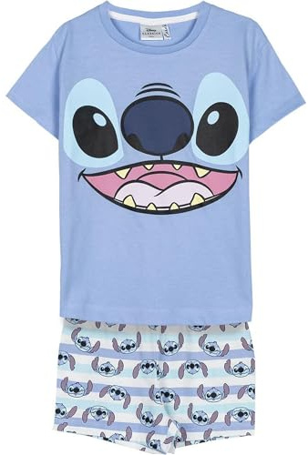 CERDÁ Life's Little Moments Mädchen Stitch Pyjamas Für Kinder Pajama Set, Blau, 10 Jahre EU