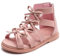 FM2018XSL Ragazze Princess Sandals Scarpe Bambini Fiore Open Toe Sandali Estivi,Rosa，35