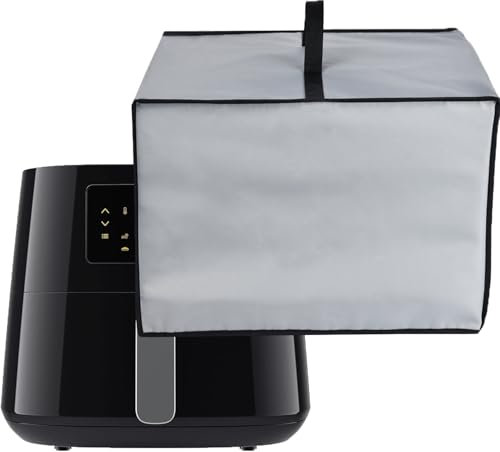 Amerbtech Housse pour friteuse à air résistante à la chaleur, imperméable housse de protection pour Philips Airfryer XL Série 3000 Friteuse Sans Huile HD9270/90/Ninja Speedi ON400EU Air Fryer (Gris)