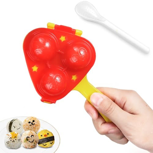 YONGJUNG Rice Ball Mold, Upgraded Rice Ball Shaker, Onigiri Mold, Rice Ball Maker Molds for Kids, DIY Mini Sushi Maker Mold