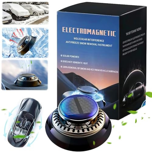 Kouamor 1~3 Pcs Electromagnetic Wave Anti Freezing and Snow Removal Device, De Icer for Car, Deicer Car Windscreen Spray, Car Deicer, Car Air Fresher for Car Snow Removal (2)