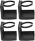 4 Pièces Porte-gobelet Pliable Porte-gobelet Réglable pour Camping-Car Voiture Bateau Montage Vertical ou Mural, Accessoire Multifonctionnel pour Un Usage Domestique (Black)