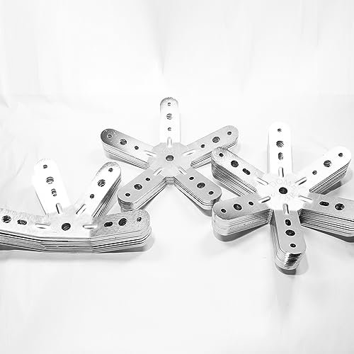 D0MESTAR Dome géodésique F2: Kit de 26 connecteurs de Montage métal Acier Inoxydable (INOX A2 / SS304) pour Dome 2V: Serre, hamacs, Atelier, cabane Jardin, abri Poules, moustiquaire d'extérieur