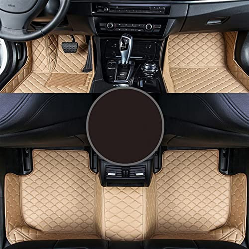 DZSJFGAIS Auto-Fußmatten Für E46 3 Cabrio 3 Coupé 3 Compact 318 320 313 316 330 325 Auto Fußmatten Teppich(Beige)