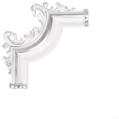 PVC-Eck-Blumen-Dekor-Aufkleber, 4 Stück, Holzleiste, Vintage-Stil, Ornamente für Tür, Schrank, Bett, Heim-Verzierung (4)